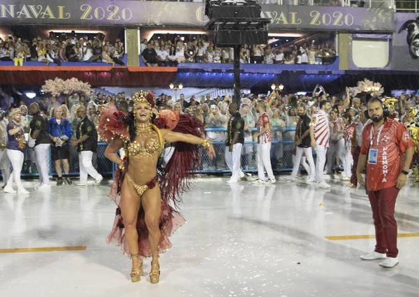 Río Janeiro Brasil Febrero 2020 Desfile Samba Desfile Campeones Carnaval — Foto de Stock
