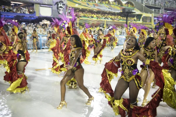 Río Janeiro Brasil Febrero 2020 Desfile Samba Desfile Campeones Carnaval — Foto de Stock