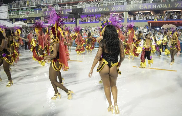 Río Janeiro Brasil Febrero 2020 Desfile Samba Desfile Campeones Carnaval — Foto de Stock