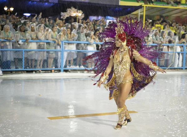 Rio Janeiro Brazylia Lutego 2020 Parada Samby Paradzie Mistrzów Karnawałowych — Zdjęcie stockowe