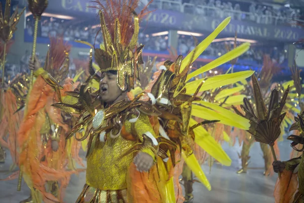 Rio Janeiro Brasil February 2020 Samba Parade 2020 Carnival Champions — стокове фото