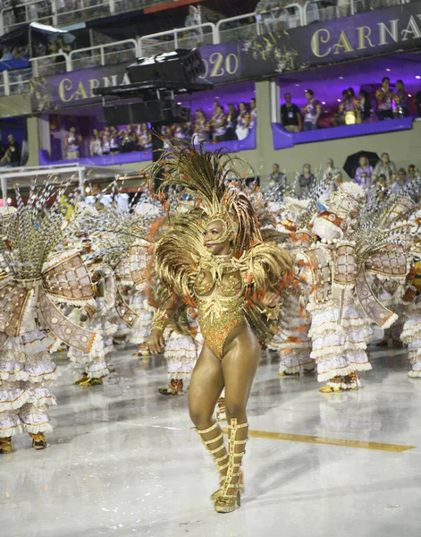 Rio Janeiro Brasil February 2020 Samba Parade 2020 Carnival Champions — стокове фото