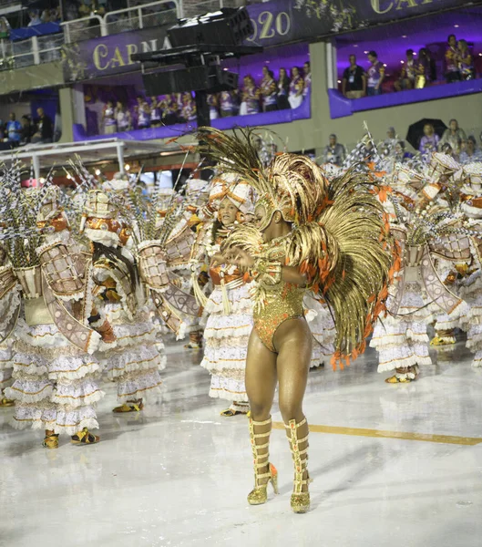 Rio Janeiro Brasil February 2020 Samba Parade 2020 Carnival Champions — Zdjęcie stockowe