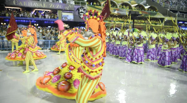 Río Janeiro Brasil Febrero 2020 Desfile Samba Carnaval 2020 Desfile — Foto de Stock