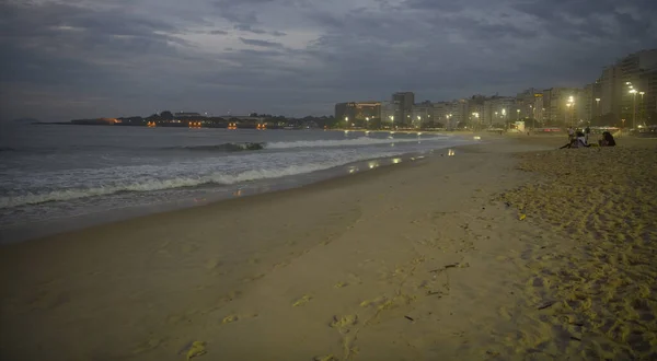 Lever Soleil Sur Plage Copacabana Rio Janeiro Mars 2020 — Photo