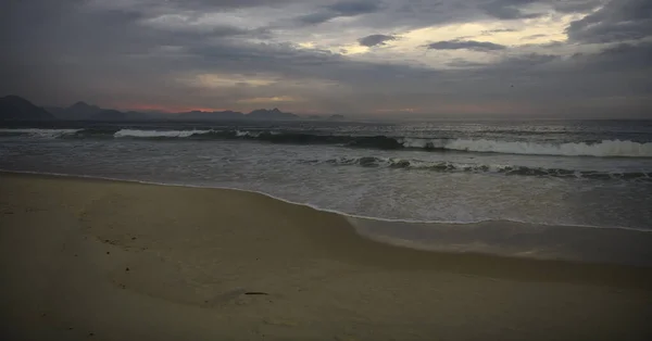 Sunrise Beach Copacabana Rio Janeiro March 2020 — Stock Photo, Image