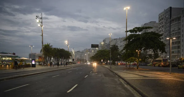 Rio Janeiro Brasil February 2020 Avenida Atlantica Early Morning — Stock Photo, Image