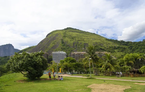 Rio Janeiro Brasil Února 2020 Rodrigo Freitas Lagoon Cantagalo Park — Stock fotografie