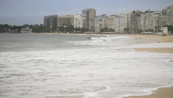 Ocean Surfować Plaży Copacabana Rio Janeiro Luty 2020 — Zdjęcie stockowe