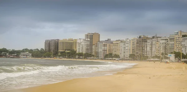 Ocean Surfować Plaży Copacabana Rio Janeiro Luty 2020 — Zdjęcie stockowe