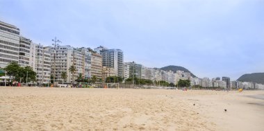 Rio de Janeiro, Brasil- 28 Şubat 2020 Copacabana Plajı