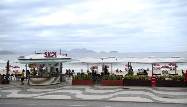 Rio Janeiro Brasil Marzo 2020 Avenida Atlántica Gente Hacer Actividades — Foto de Stock