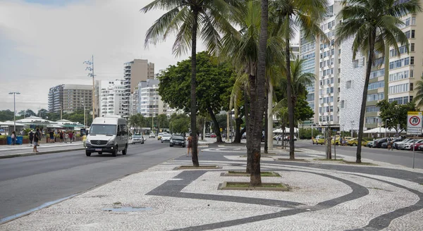 Rio Janeiro Brasil Marzo 2020 Avenida Atlántica Gente Hacer Actividades — Foto de Stock