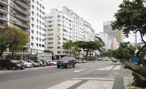 Rio Janeiro Brasil Marzo 2020 Avenida Atlántica Gente Hacer Actividades — Foto de Stock