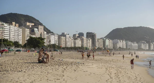 Rio Janeiro Brasil Marzo 2020 Los Ciudadanos Nadan Toman Sol — Foto de Stock