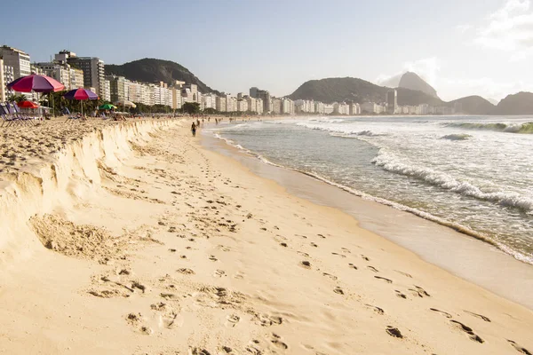 Rio Janeiro Brasile Marzo 2020 Cittadini Nuotano Prendono Sole Sulla — Foto Stock