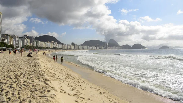 Rio Janeiro Brasil Marzo 2020 Los Ciudadanos Nadan Toman Sol — Foto de Stock