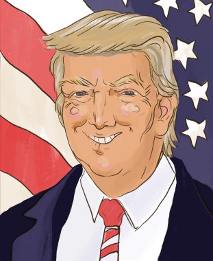 Donald Trump, Cumhuriyetçi başkan adayı. Los Angeles, Kaliforniya, Birleşik Devletler 20.10.2016