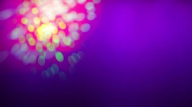 Stage light with filters in the form of moving highlights.