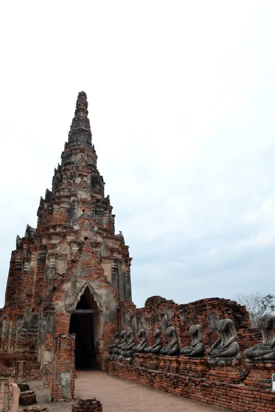 Más cerca del Parque Histórico Ayutthaya. Un patrimonio mundial de la UNESCO —  Fotos de Stock