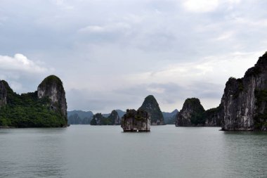The view around Ha Long Bay in Vietnam. It's a UNESCO world heri clipart