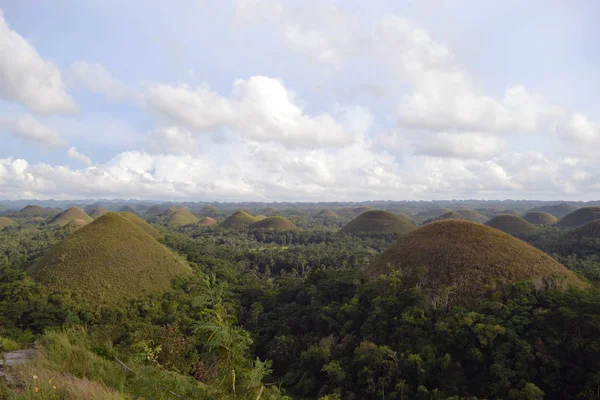 Chocolate Hills. Situado en Cebú, Filipinas. ¡Qué geólogo! — Foto de Stock