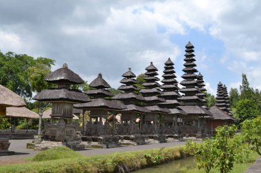 ('Pura Taman Ayun' olarak adlandırılır) Hindu tapınakları Bali, Indone çevresinde