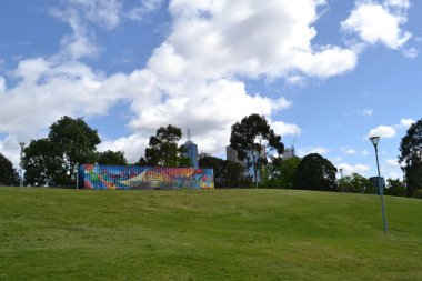 Görünüm etrafında Kraliyet Botanik Bahçesi, Melbourne, Avustralya