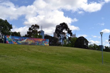 Görünüm etrafında Kraliyet Botanik Bahçesi, Melbourne, Avustralya