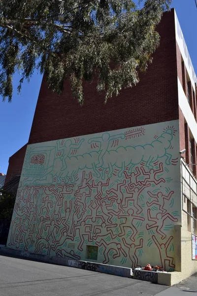 Graffiti y murales en Melbourne, Victoria - Australia — Foto de Stock