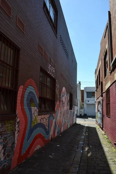 Граффити и фрески в Мельбурне, Виктория - Австралия — стоковое фото