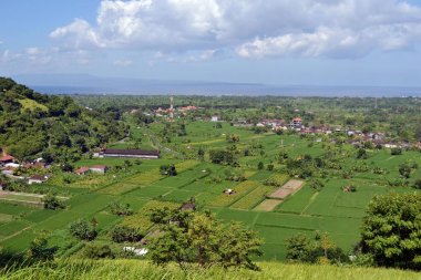 The wonderful view of Karangasem Regency in Bali, Indonesia clipart