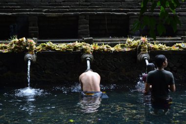 Bir Hindu tapınağı (denilen pura) Bali, Endonezya ritual
