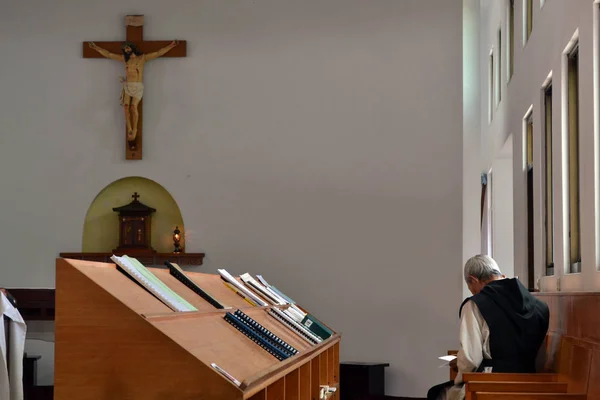 Ένας μοναχός Trappist σε διαλογισμό — Φωτογραφία Αρχείου