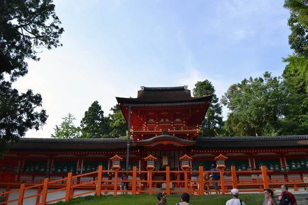 Kasuga-Taisha. Bir ünlü tapınak: Nara, Japan. — Stok fotoğraf