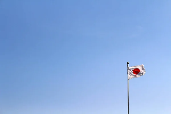 Japon bayrağı. PIC Ağustos 2017 yılında çekildi. — Stok fotoğraf