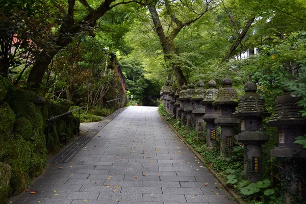Giriş yolu Japonca tapınak Nanzoin, Japonya için. Birçok 't — Stok fotoğraf