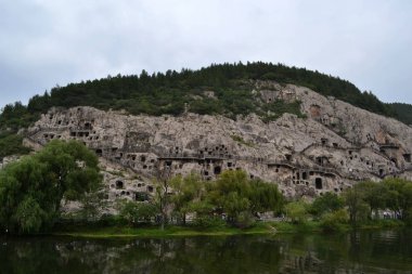 Longmen mağarasını uzak bak. PIC 20 Eylül içinde çekildi