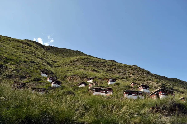 The structure (possibly used for rituals?) around Labrang Monast