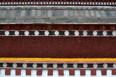 Zoige Taktsa tapınak çevresinde görünümü. Burası Lucky