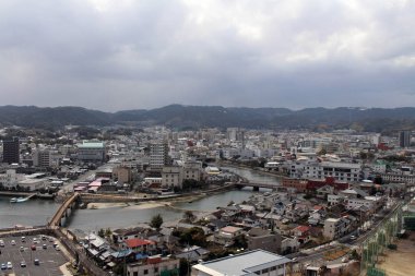 Karatsu şehir kaleden görünümü. Bu se tarafından yer almaktadır