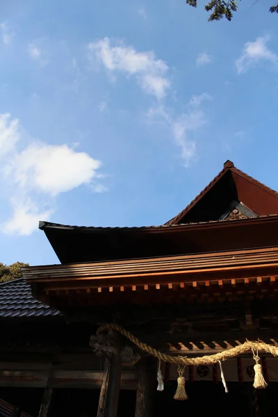 Traduzione: "Il santuario shintoista di Naganohachimangu" a Yamaguchi , — Foto Stock