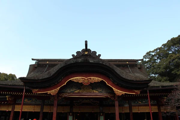 日本福冈 Dazaifu Tenmangu 的建筑细节 — 图库照片