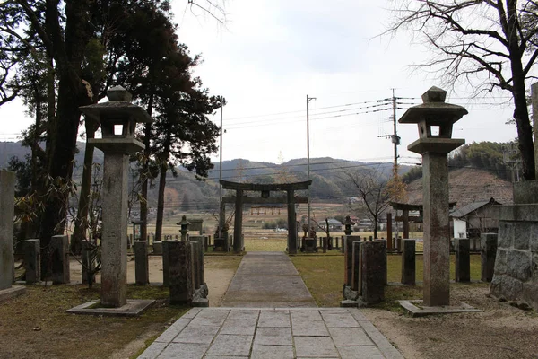 Translation: "Onechi Shrine" in Iizuka, Fukuoka, Japan — Stock Photo, Image