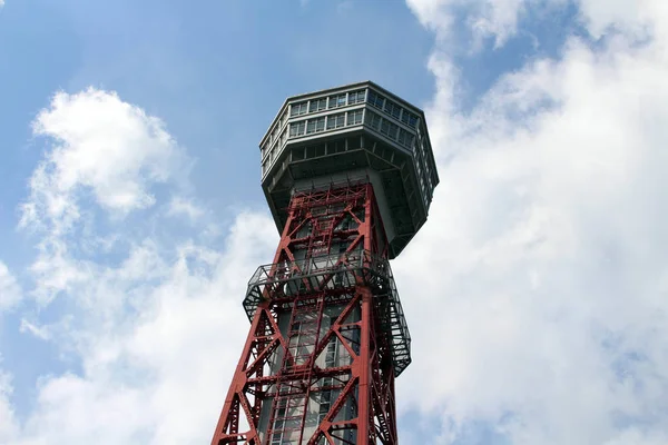 Torre del puerto de Hakata, alrededor del puerto de Fukuoka . — Foto de Stock