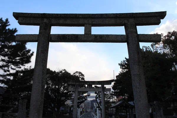 Translation: "Karatsu Shrine". The situation around — Stock Photo, Image