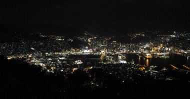 Mount Inasa, Nagasaki gece manzarası