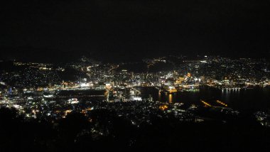 Mount Inasa, Nagasaki gece manzarası