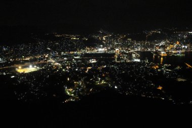 Mount Inasa, Nagasaki gece manzarası