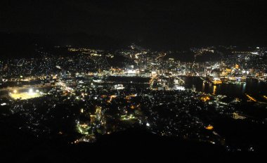 Mount Inasa, Nagasaki gece manzarası